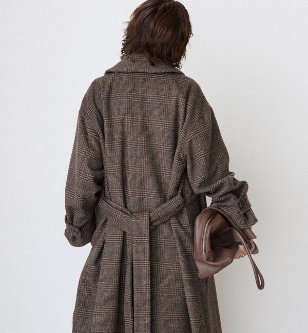  「【インフルエンサーSHIHO企画】チェックステンカラーコート」|その他|