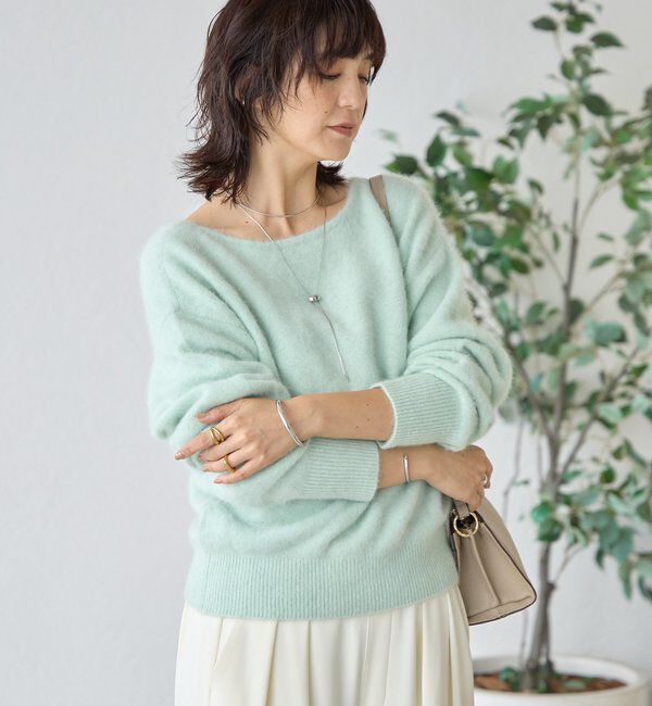  「【最高気温5度の寒い日に！/リバイバル】ファーヤーン2WAYニット」|ニット・セーター|