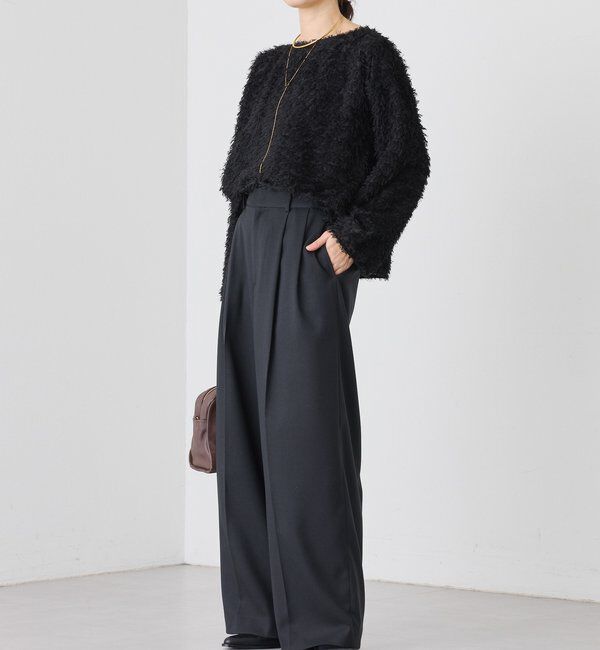  「【オケージョンにも】フェザージャガードブラウス」|シャツ・ブラウス|