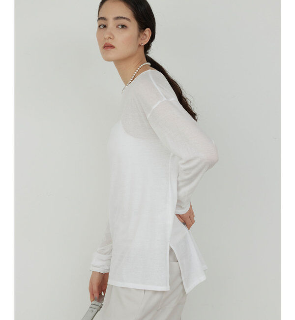  「【La nature linge】オーバーシアーロンT」|Tシャツ・カットソー|