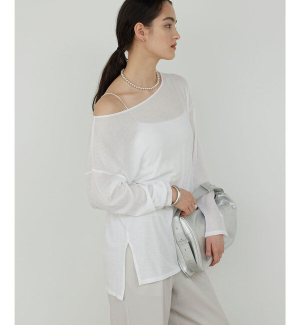  「【La nature linge】オーバーシアーロンT」|Tシャツ・カットソー|