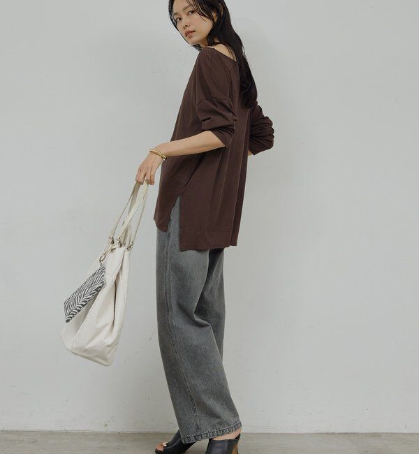  「【La nature linge】オーバーシアーロンT」|Tシャツ・カットソー|