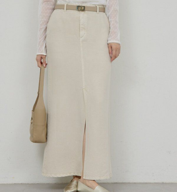  「【セットアップ対応】リヨセルスリットスカート」|スカート|