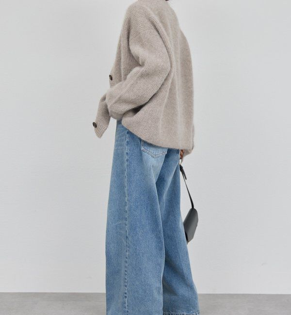  「ファーVネックカーディガン」|ニット・セーター|