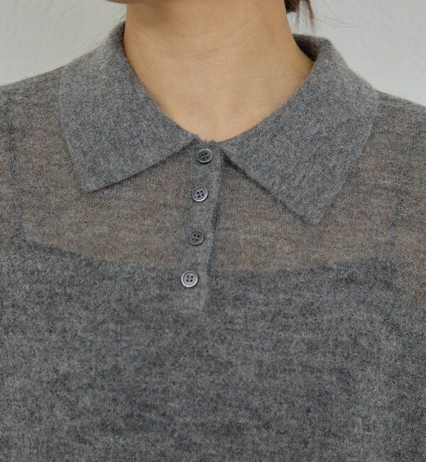  「シアーモヘヤポロニット」|ニット・セーター|