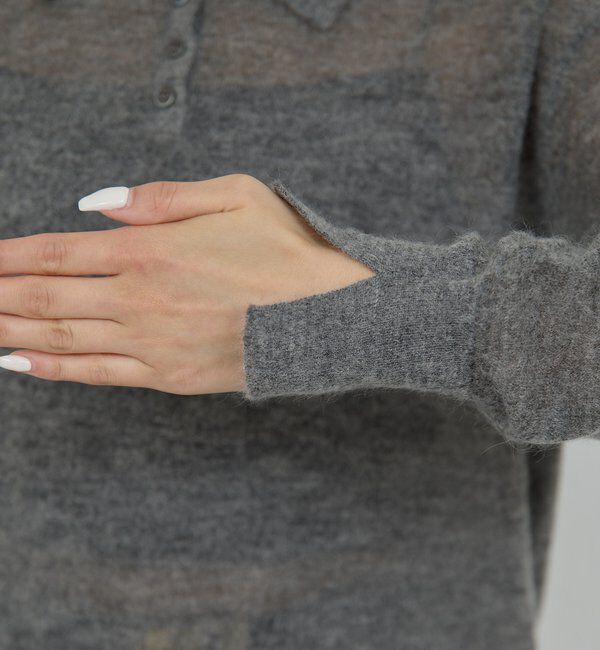  「シアーモヘヤポロニット」|ニット・セーター|