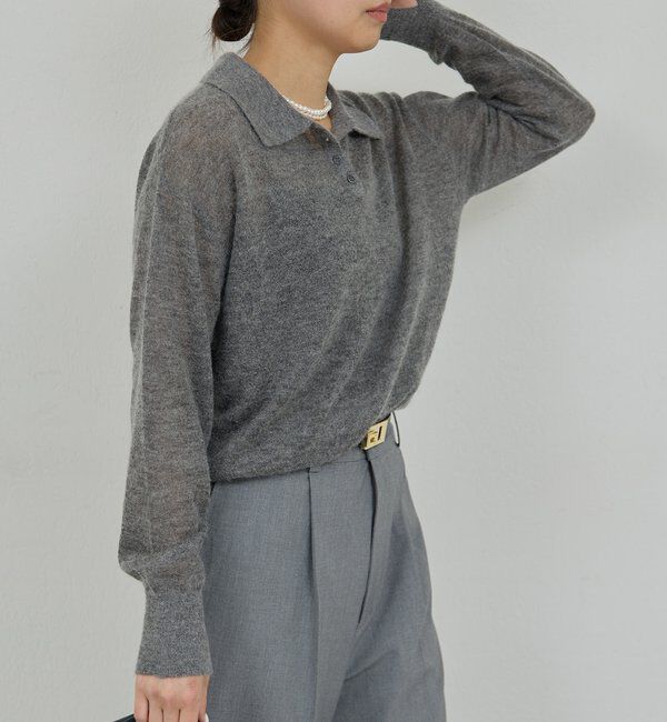  「シアーモヘヤポロニット」|ニット・セーター|