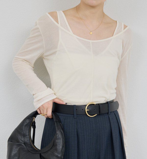  「シアーレイヤードカットソー」|Tシャツ・カットソー|