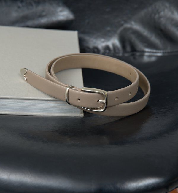  「メタルチップフェザーベルト」|ベルト|グレージュ