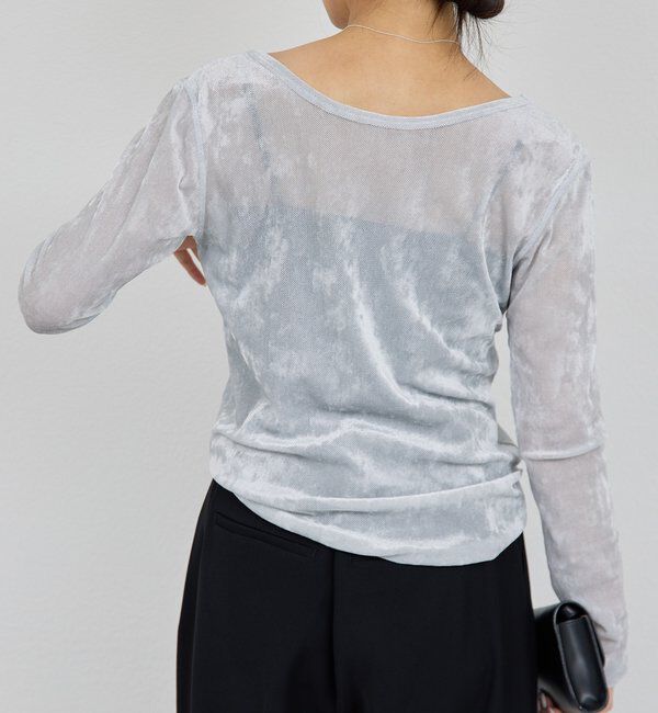  「【2WAY】メッシュフロッキーロンＴ」|Tシャツ・カットソー|