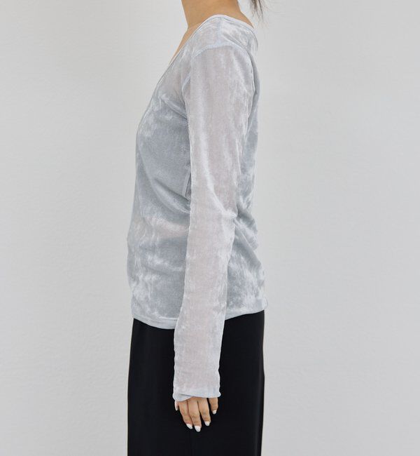  「【2WAY】メッシュフロッキーロンＴ」|Tシャツ・カットソー|