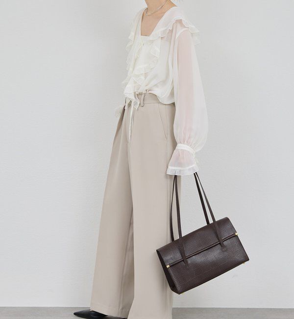  「シアーフリルブラウス」|シャツ・ブラウス|