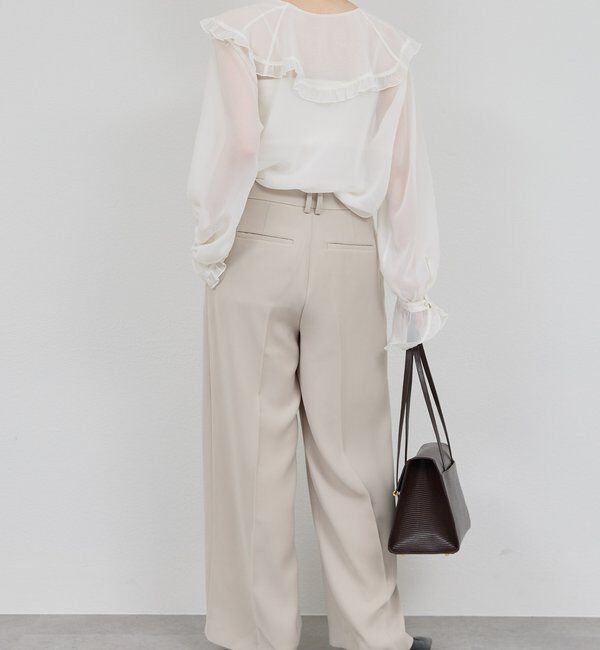  「シアーフリルブラウス」|シャツ・ブラウス|