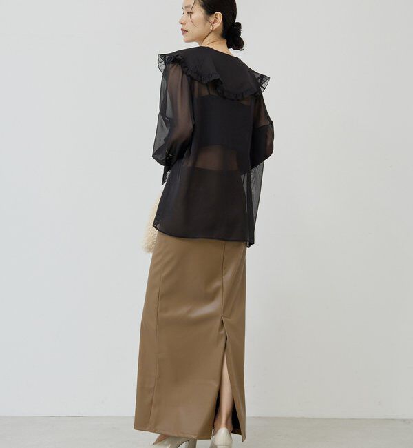  「シアーフリルブラウス」|シャツ・ブラウス|