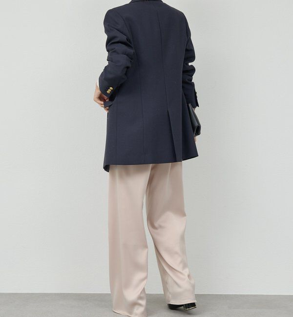  「ワイドドロストサテンパンツ」|チノ|