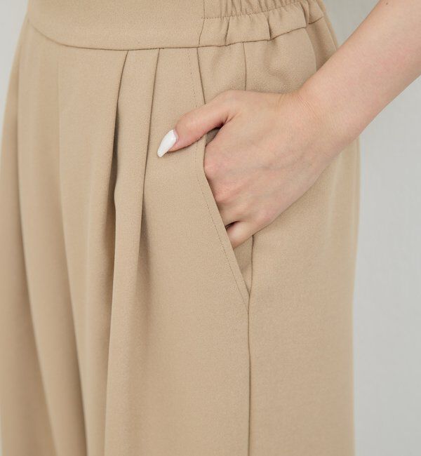  「【CHIHAYAコラボ】スウェードライクタックイージーパンツ」|チノ|