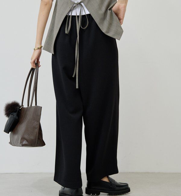  「【CHIHAYAコラボ】スウェードライクタックイージーパンツ」|チノ|