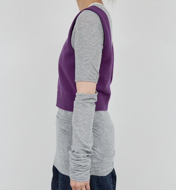  「【PEAS】レタードニットベスト」|ニット・セーター|