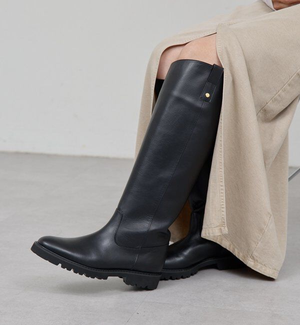  「【2.718】ジョッキーブーツ」|ロングブーツ|