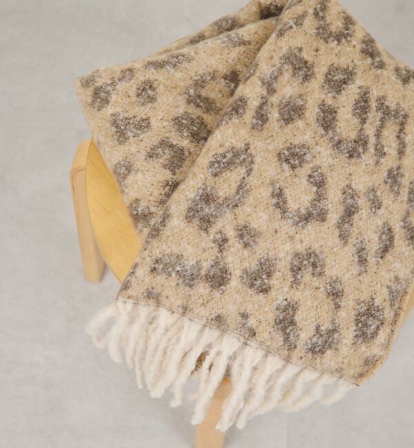  「レオパードジャガードストール」|マフラー|