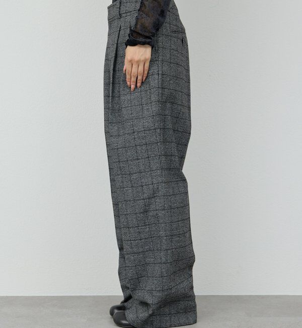  「タックワイドストレートパンツ」|チノ|