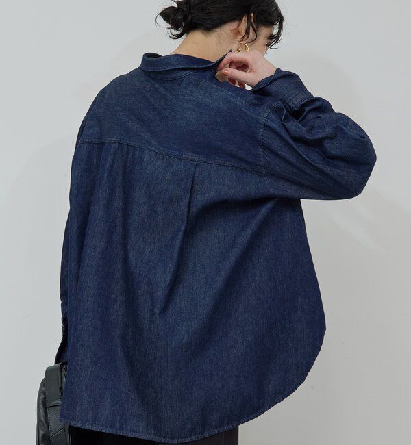  「バックフレアデニムシャツ」|シャツ・ブラウス|