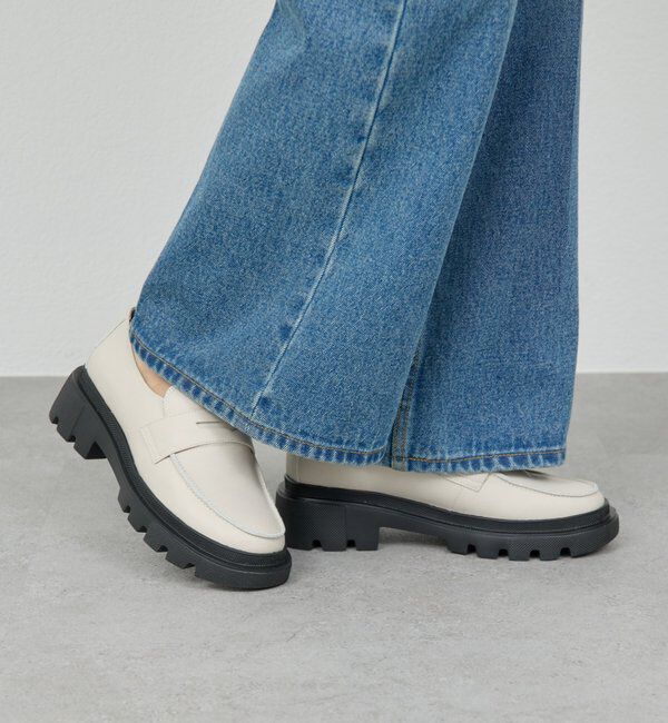  「【2.718】タンクソールローファー」|その他|アイボリー