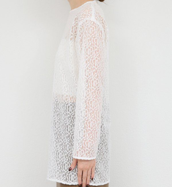  「【25th記念アイテム】レースロングプルオーバー」|シャツ・ブラウス|