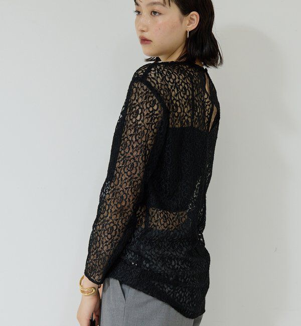 「【25th記念アイテム】レースロングプルオーバー」|シャツ・ブラウス|