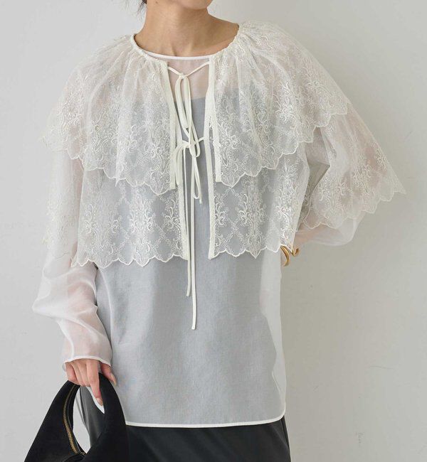  「【25th記念アイテム】スカラップレースボレロ」|シャツ・ブラウス|