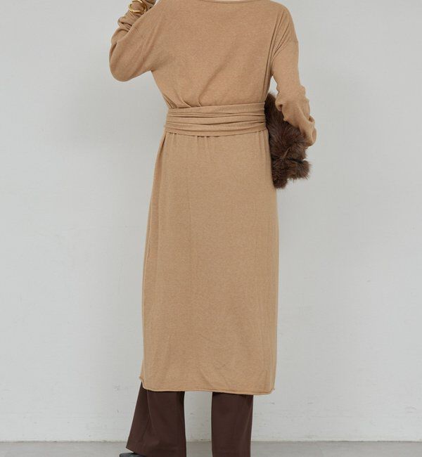  「【25th記念アイテム】ベルト付きロングニットワンピース」|ワンピース|