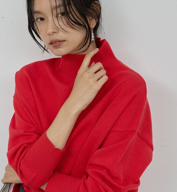  「【手洗い可】【全骨格対応】オーバータートルニット」|ニット・セーター|