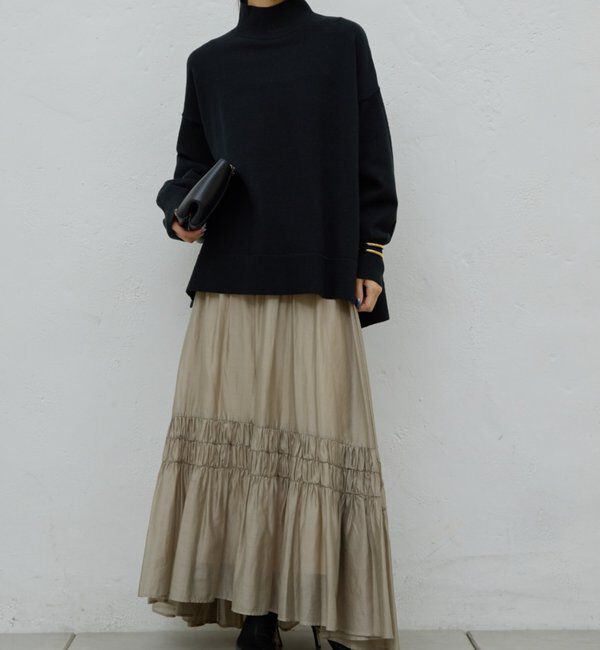  「【手洗い可】【全骨格対応】オーバータートルニット」|ニット・セーター|