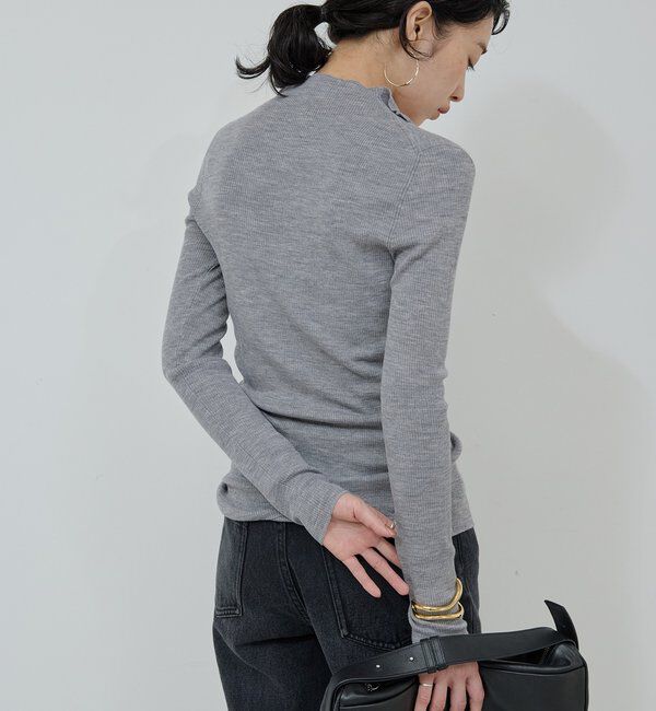  「【比留川游さんコラボ】ハイネックリブカーディガン」|ニット・セーター|