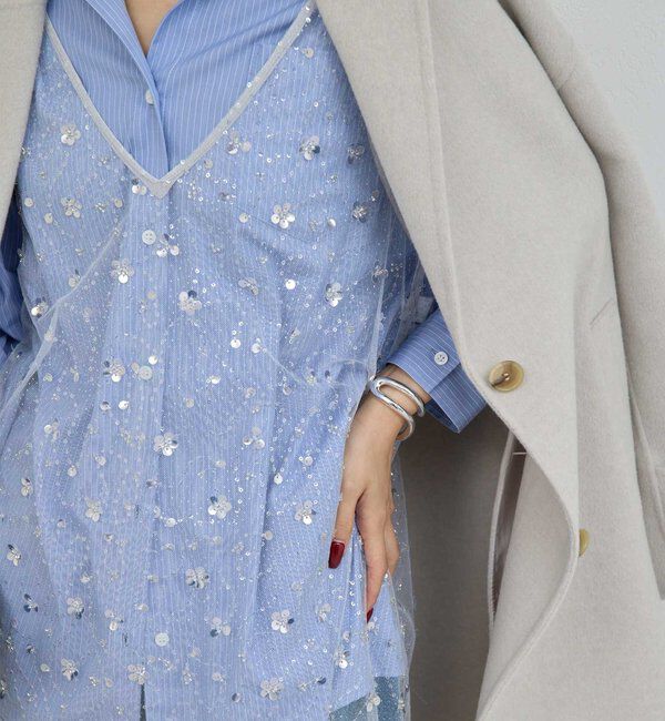  「ビジューシアーキャミワンピース」|ワンピース|