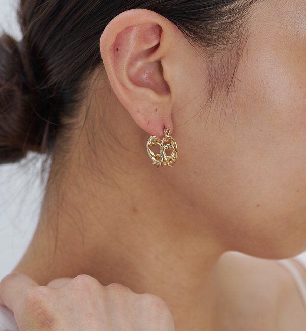  「チェーンフープピアス」|リング|