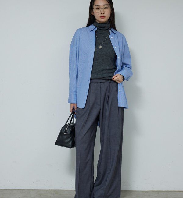  「【新色を加えてリバイバル】リブタートルカットソー」|Tシャツ・カットソー|