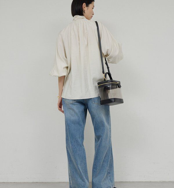  「【上品&times;華やか】【2way】ギャザーボウタイブラウス」|シャツ・ブラウス|