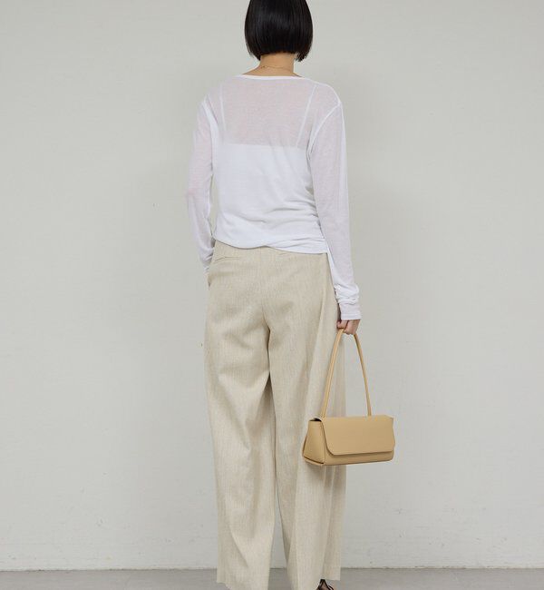  「【セットアップ対応】ダブルタックツイードパンツ」|チノ|