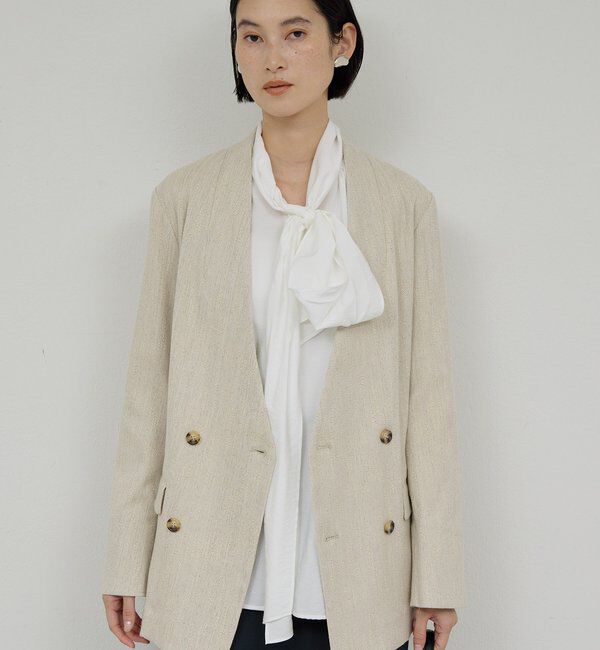  「【セットアップ対応】ノーカラーツイードジャケット」|その他|
