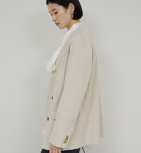  「【セットアップ対応】ノーカラーツイードジャケット」|その他|