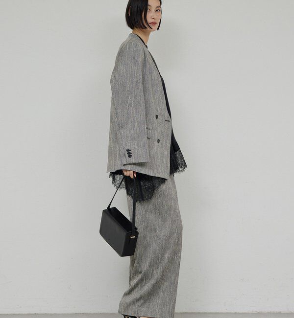  「【セットアップ対応】ノーカラーツイードジャケット」|その他|