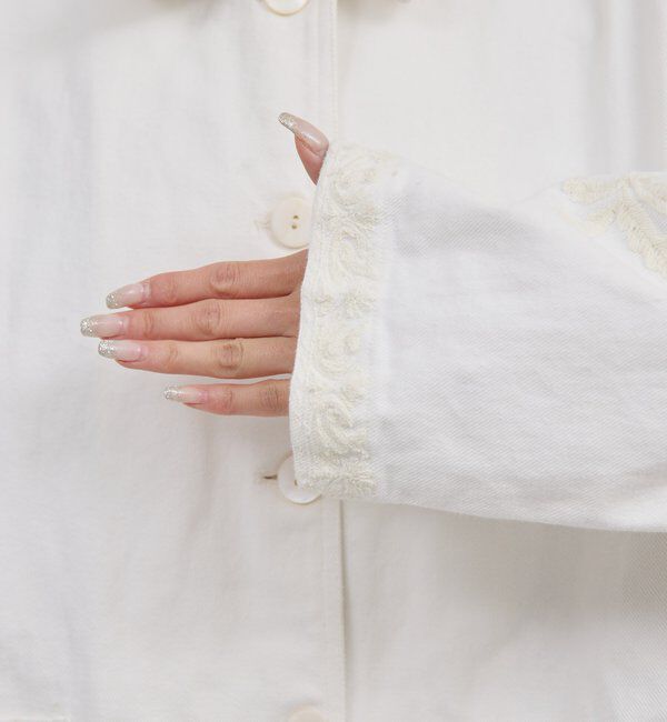  「【Dhritie】エンブロイダリージャケット」|デニムジャケット|