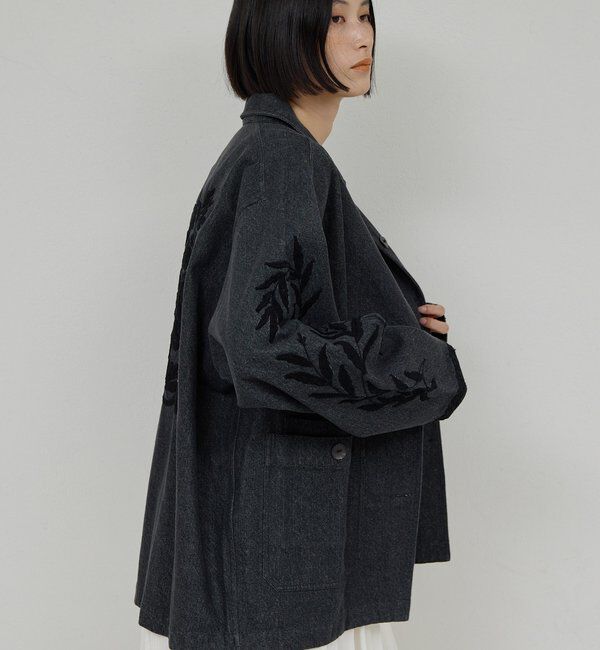  「【Dhritie】エンブロイダリージャケット」|デニムジャケット|