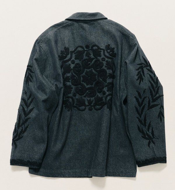  「【Dhritie】エンブロイダリージャケット」|デニムジャケット|