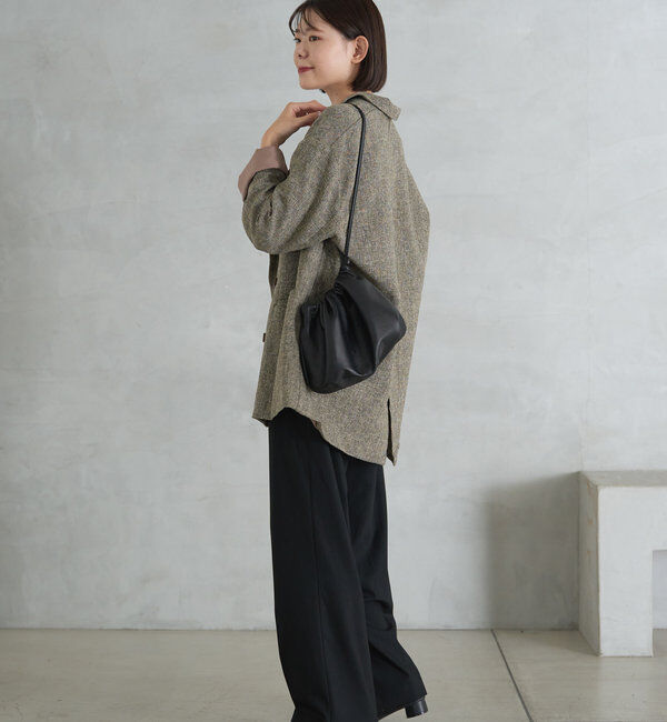  「レザー巾着4WAYショルダーバッグ」|ショルダー・メッセンジャー|