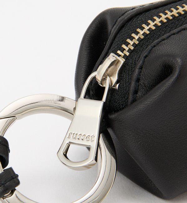  「カラビナ付き レザーミニポーチ型チャーム」|その他|