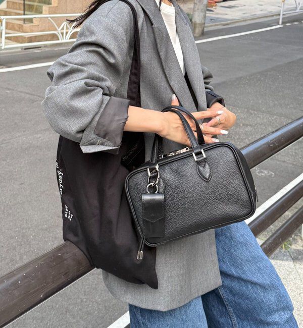  「レザー2WAYミニボストンバッグ」|ボストンバッグ|