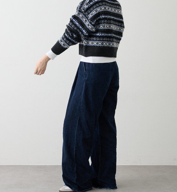  「【再値下げ】フェアアイルクロップドニット」|ニット・セーター|