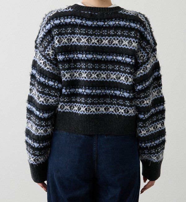  「【再値下げ】フェアアイルクロップドニット」|ニット・セーター|